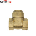 Gutentop 1/2'' Non Return Ball Valve Brass Swing Check Valves For Water